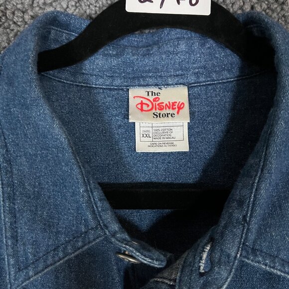 Disney Winnie The Pony Denim Shirt - Men's Size XXL - Blue - Picture 2 of 7